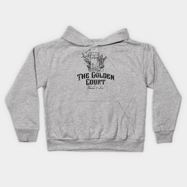 The Golden Court Kids Hoodie by MindsparkCreative